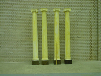 4 250cm fibreglass ionic columns image 1